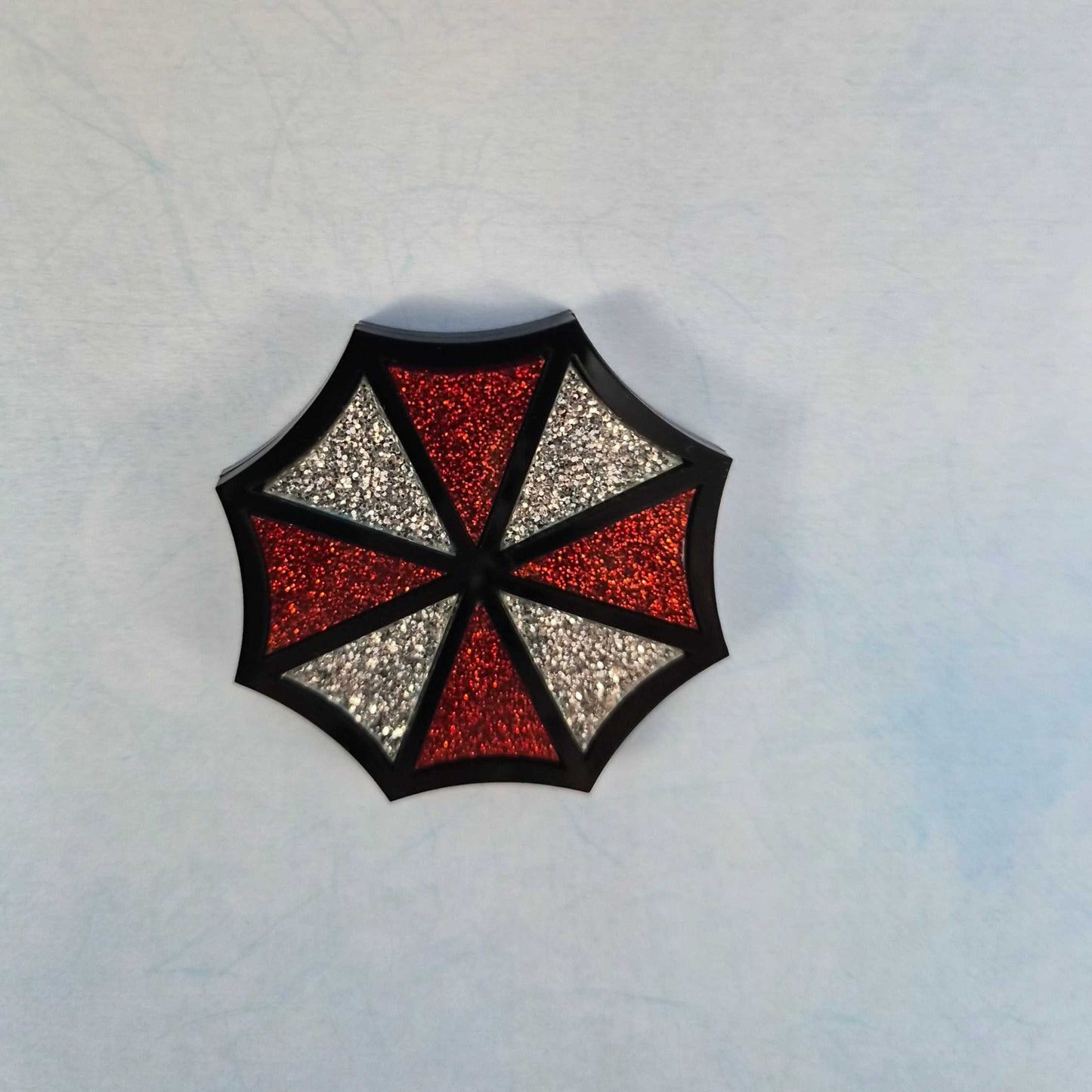 Resident Evil Umbrella Corp Acrylic Glitter Magnet  - Gamer Related