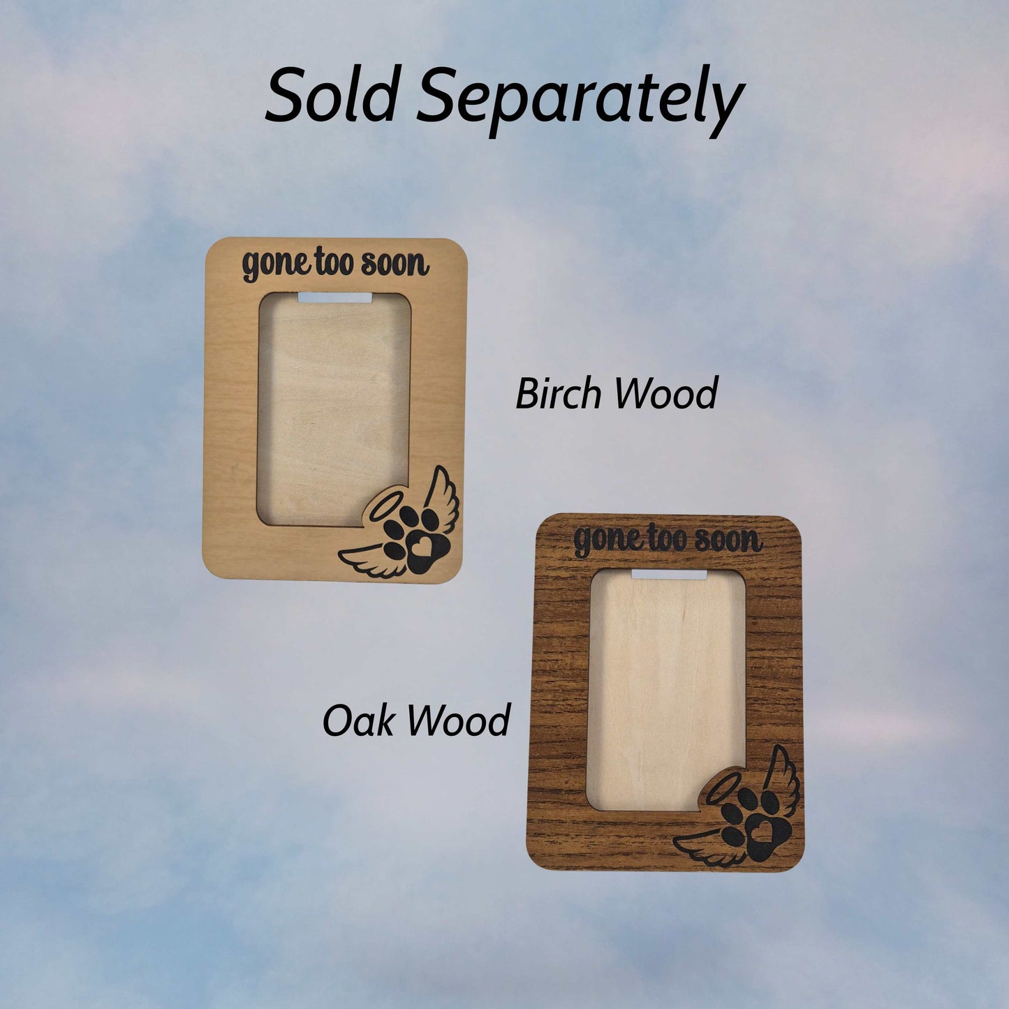 Layered Pet Memorial Picture Frame for Dogs or Cats