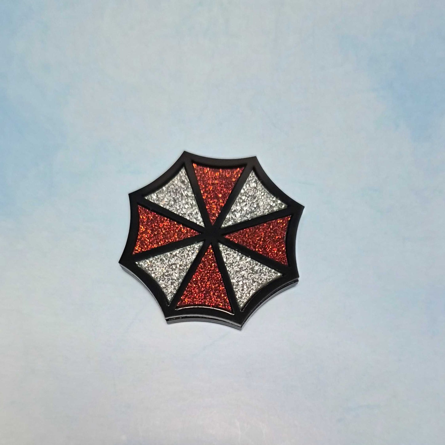 Resident Evil Umbrella Corp Acrylic Glitter Magnet  - Gamer Related