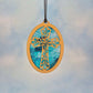 Cross Suncatcher Oval Shaped