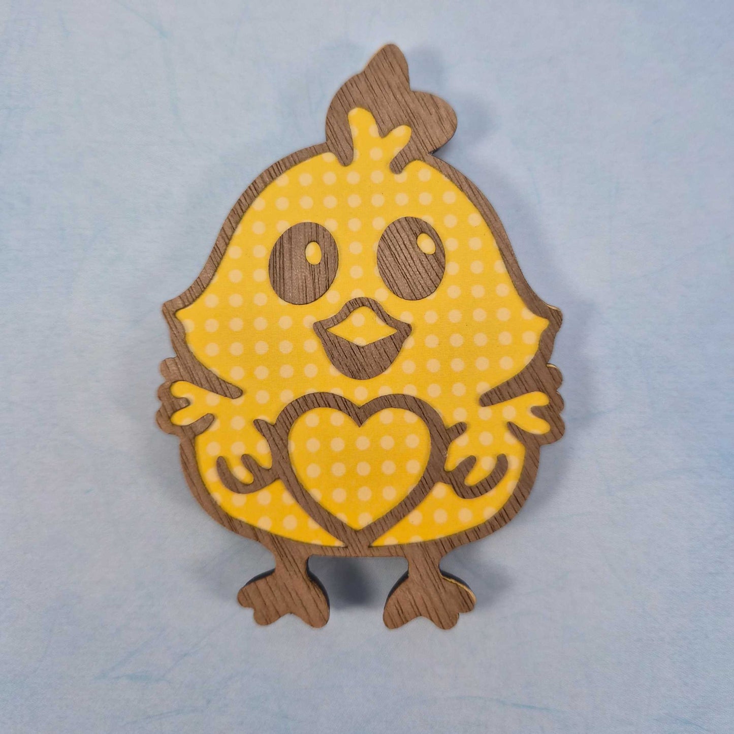 Baby Chick Fridge Magnets Layered - Front View