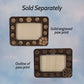 Layered Walnut Wood Picture Frame with Engraved Paw Prints
