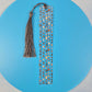 Dog Head Clear Flex Bookmark with Tassel Multicolor