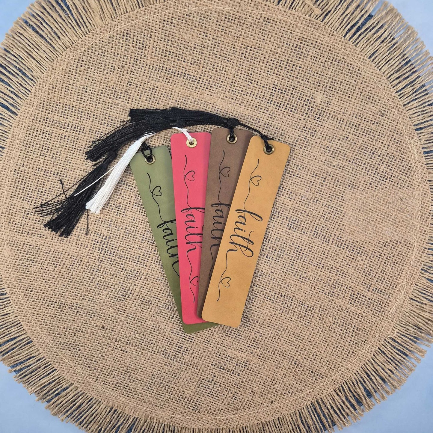 Faith - Inspirational Leatherette Bookmark with Tassel