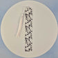 Paw Print Clear Flex Bookmark with Tassel Black and White