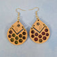 Bee and Honeycomb Dangle Earrings