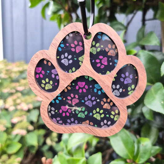 2 Layer Dog or Cat Paw Ornament