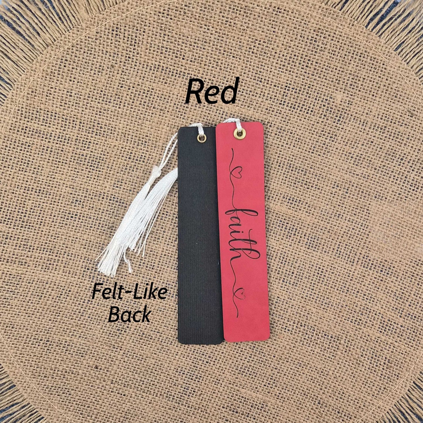 Faith - Inspirational Leatherette Bookmark with Tassel