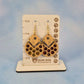 Bee and Honeycomb Dangle Earrings