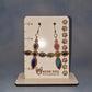 Wood Cross Earrings