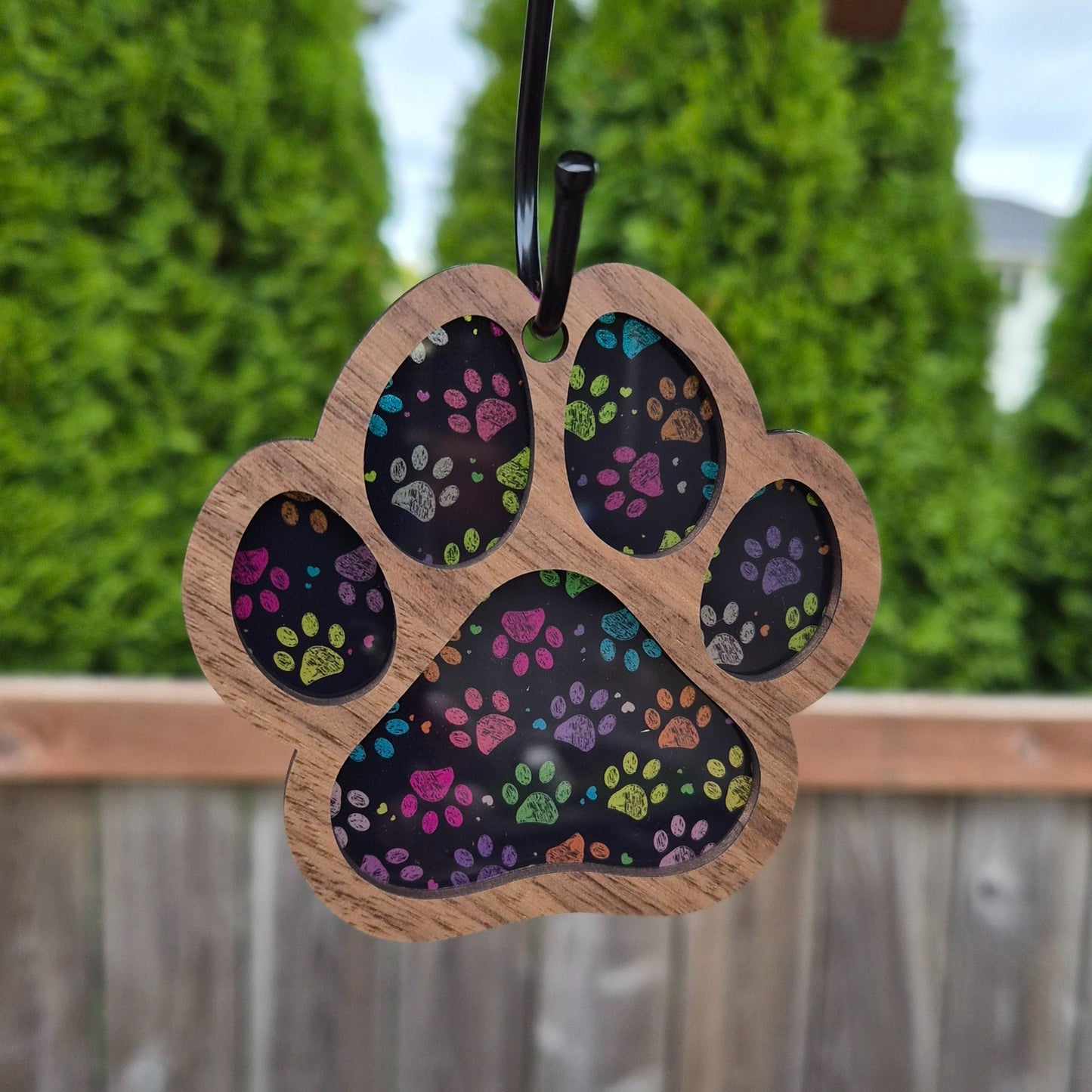2 Layer Dog / Cat Paw Ornament