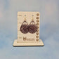 Maroon Daisy Flower Leatherette Teardrop Earrings