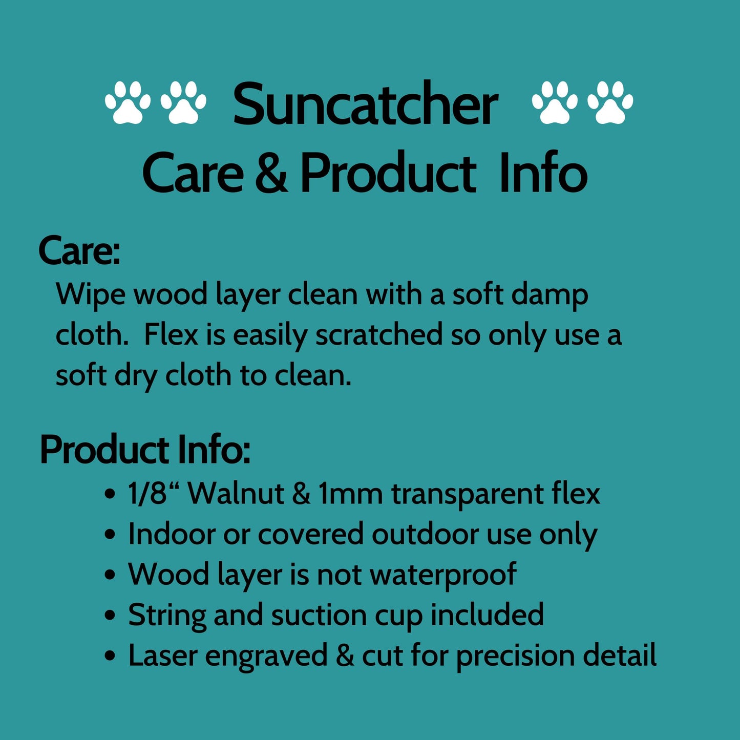 2 Layer Dog / Cat Paw Ornament