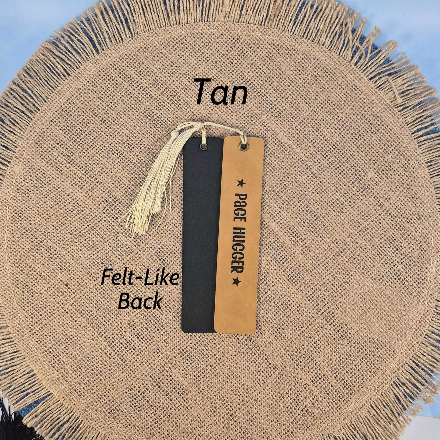 Page Hugger Funny Leatherette Bookmark With Tassel