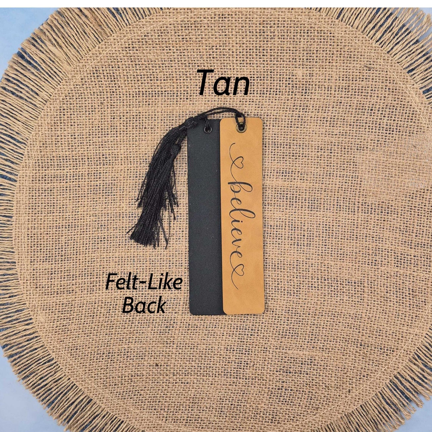 Believe - Inspirational Leatherette Bookmark with Tassel