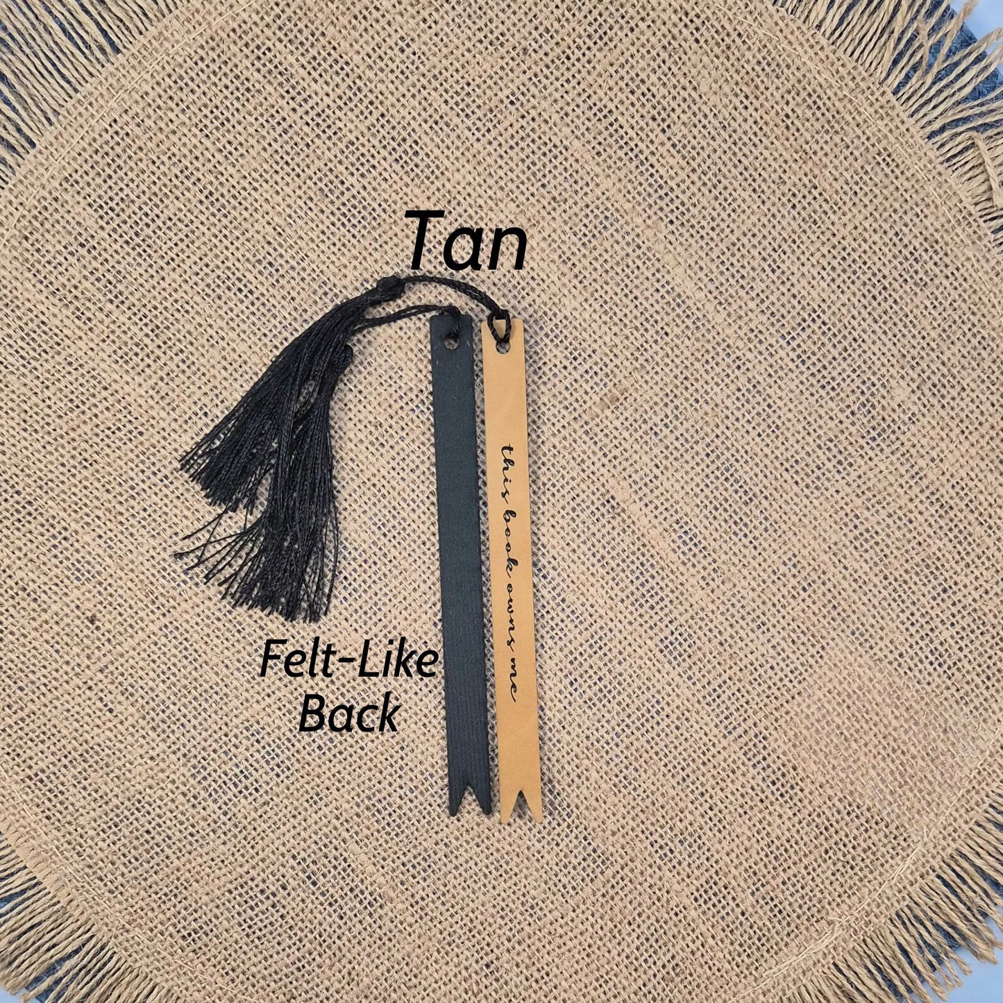 This Book Owns Me Funny Leatherette Skinny Bookmark with Tassel