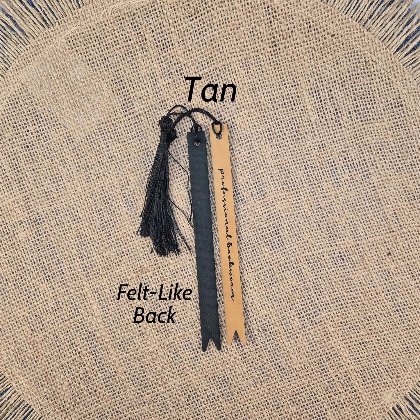 Professional Bookworm Funny Leatherette Skinny Bookmark with Tassel