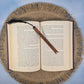Just One More Chapter Funny Leatherette Skinny Bookmark with Tassel
