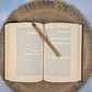 Judge me by my Cover Funny Leatherette Skinny Bookmark with Tassel