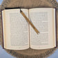 Fueled by Books and Coffee Funny Leatherette Skinny Bookmark with Tassel