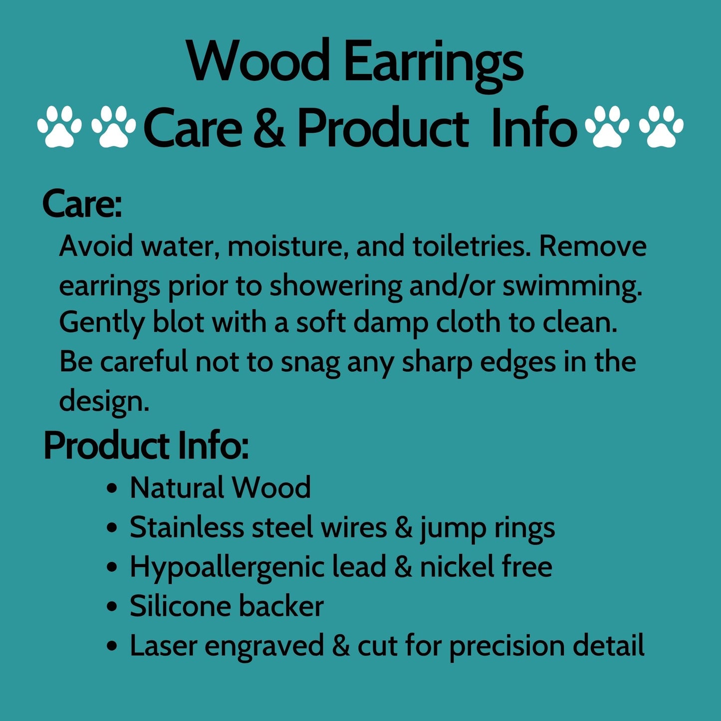 Geometric Design Lightweight Wood Earring