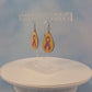 Breast Cancer Survivor Cherry Wood Veneer & Pink Leatherette Earrings