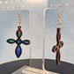 Wood Cross Earrings