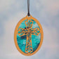 Cross Suncatcher Oval Shaped