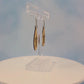 Sea Turtle Top View Maple Wood Veneer & Olive Green Leatherette Earrings