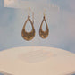 Mandala Cutout Walnut Wood Veneer & Olive Green Leatherette Earrings